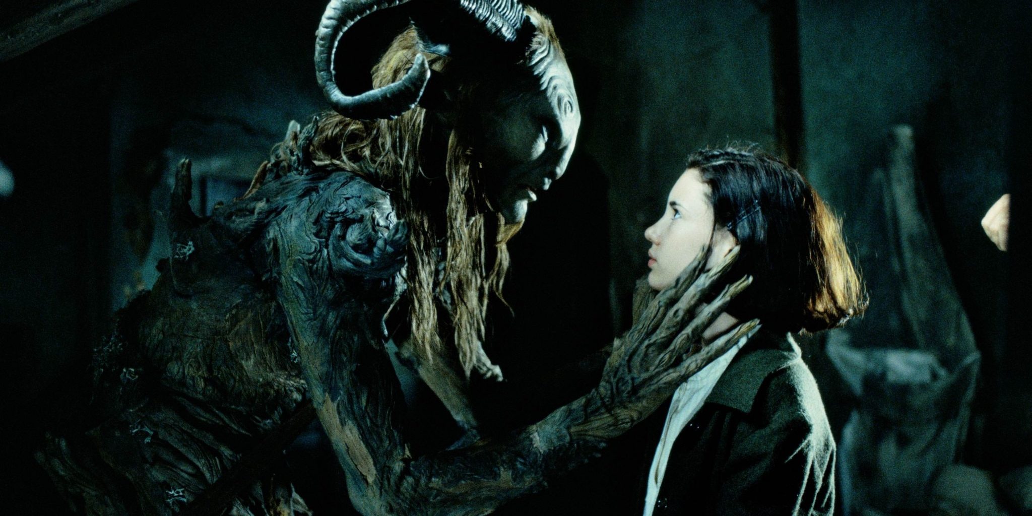 The faun, and Ofelia, in Pan's Labyrinth